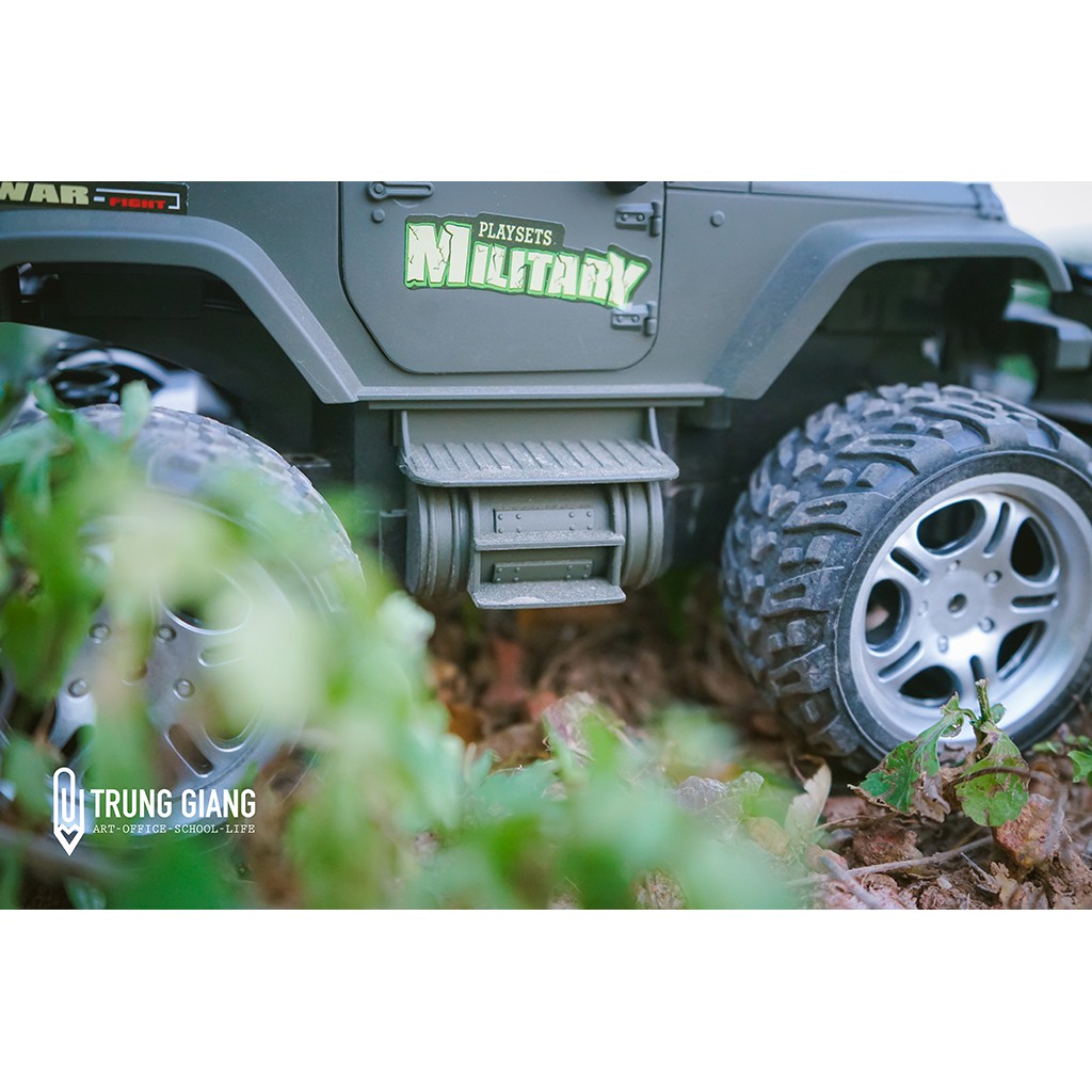 JEEP MILITARY- XE JEEP QUÂN SỰ ĐIỀU KHIỂN TỪ XA  (có video cuối bài)