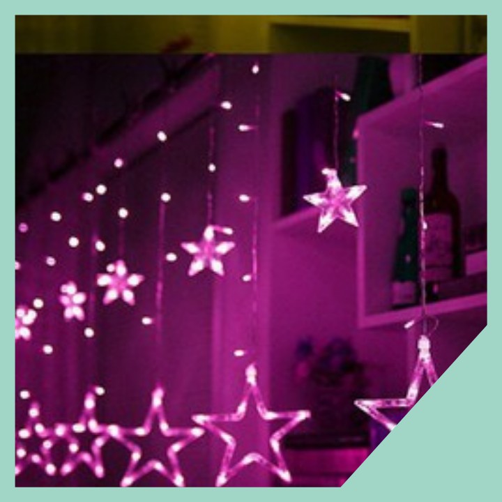 Đèn Led Nhấp Nháy Trang Trí Hình 12 Ngôi Sao lớn bé