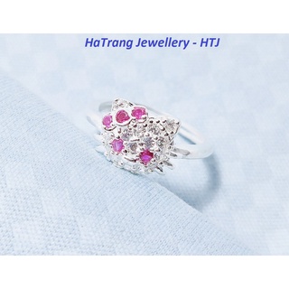 Nhẫn bạc ta hình mèo hello kitty bạc ta cho bé - HTJ - NB0577 Bạc ta S99