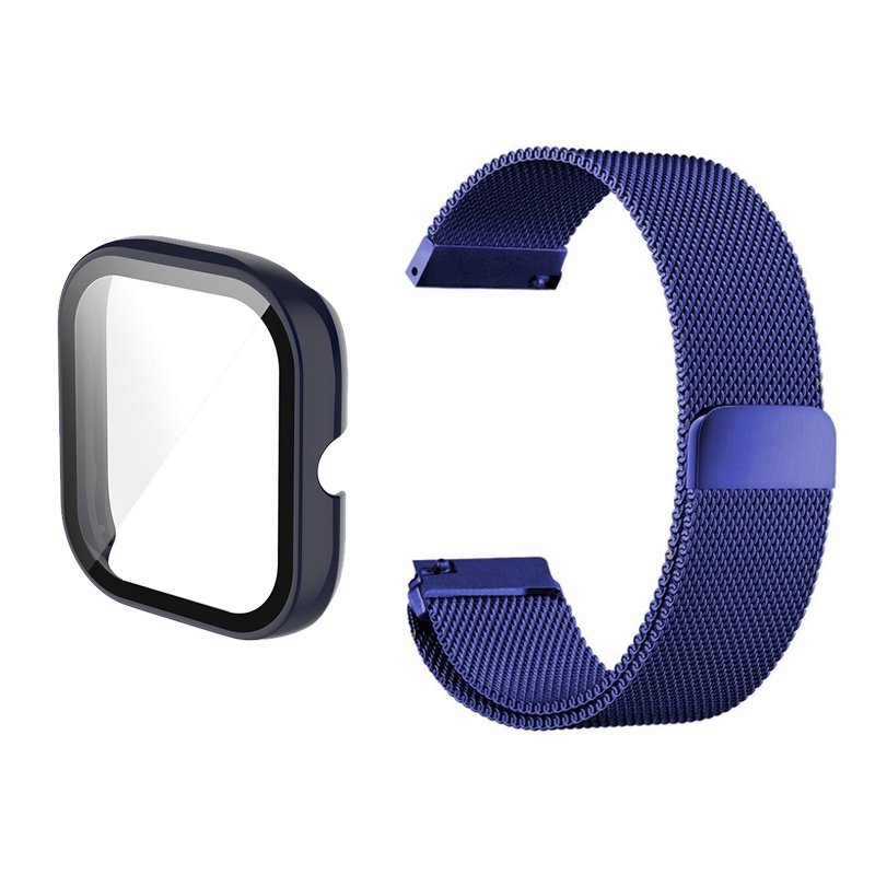 Dây đeo khóa từ tính có vỏ bảo vệ mặt đồng hồ GTS2 Milanese cho Xiaomi Amazfit GTS 3 2 2e 2mini