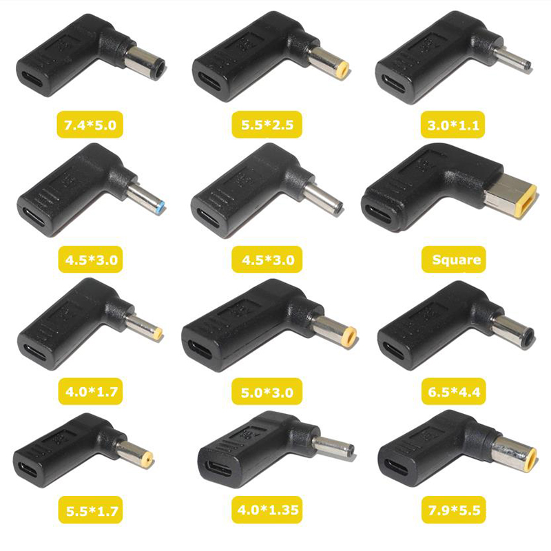 Đầu chuyển đổi nguồn DC USB-C sang đầu cắm thông dụng cho laptop Lenovo