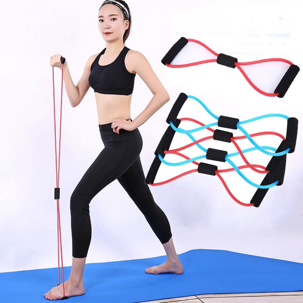 Dây đàn hồi số 8 tập yoga, tập thể dục tại nhà JX-88