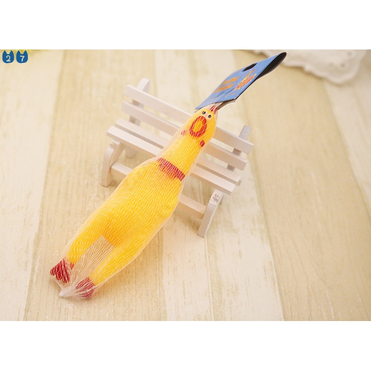 Đồ Chơi Cho Thú Cưng Hình Gà Bằng Cao Su Vui Nhộn