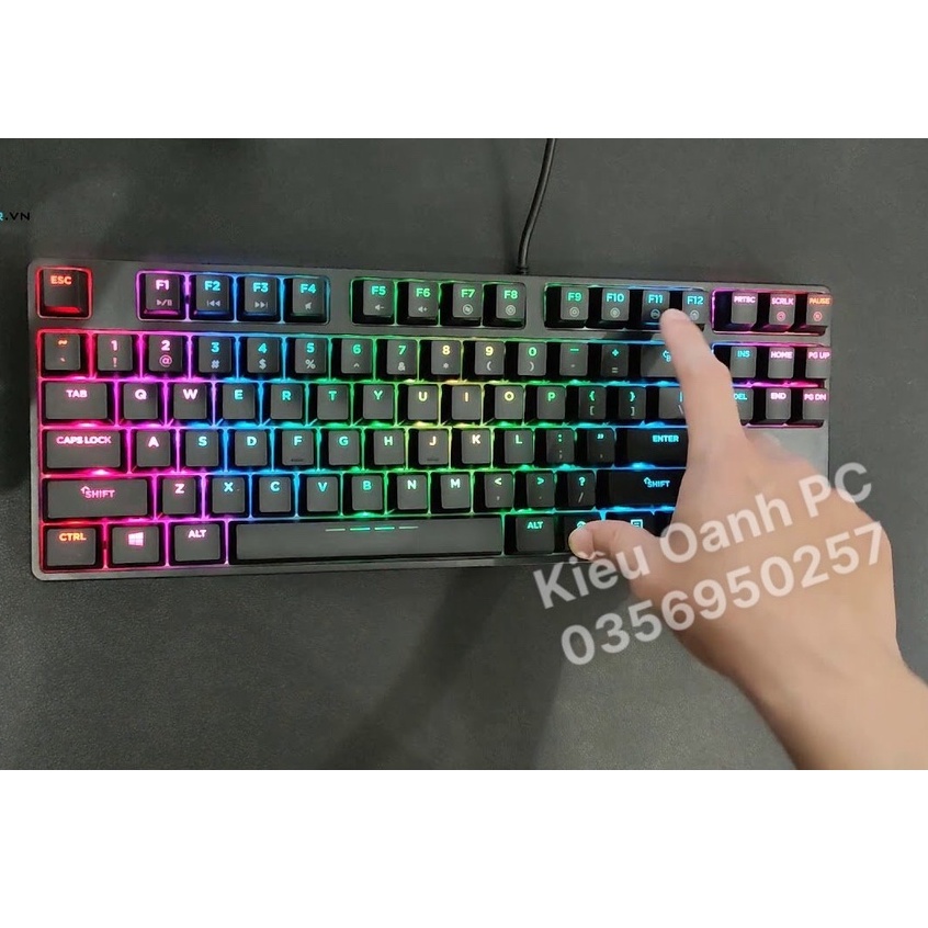 Bàn phím cơ DAREU EK880 led RGB bản Mix keycap Pbt nhiều màu - hàng chính hãng
