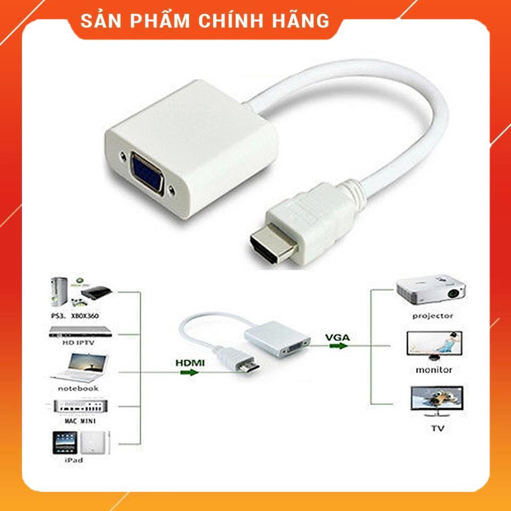 Cáp HDMI sang VGA kết nối máy tính với màn hình, máy chiếu dailyphukien