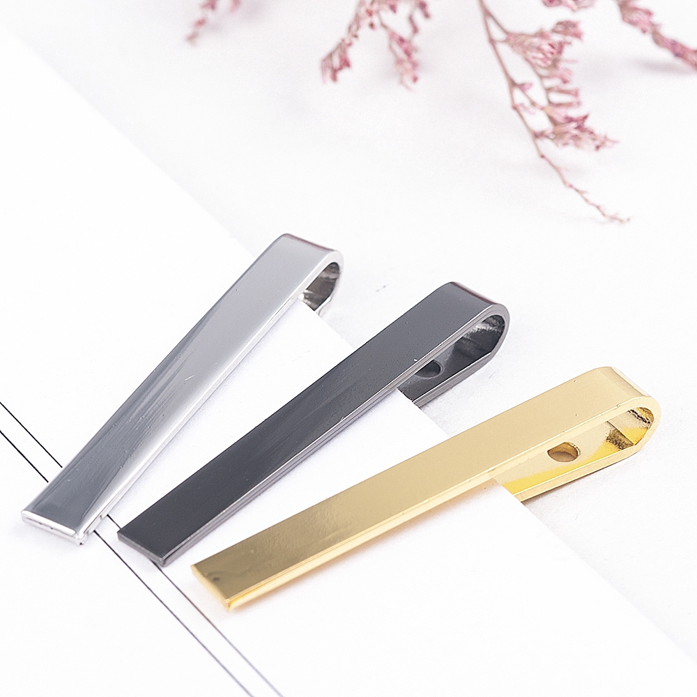 Kẹp cà vạt kiểu dáng đơn giản chất liệu inox dành cho nam