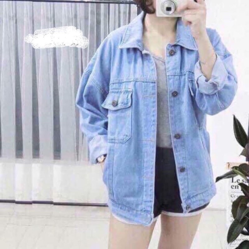 Khoác jean Quảng Châu oversize