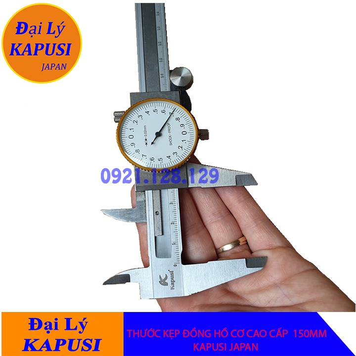 THƯỚC KẸP ĐỒNG HỒ CƠ CAO CẤP KAPUSI JAPAN 150MM