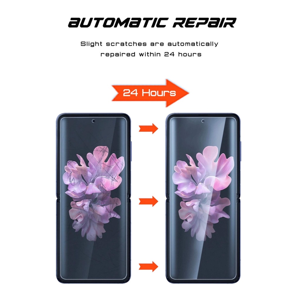 Bộ Phim Hydrogel Trước Sau 3 Trong 1 + Vỏ Bảo Vệ Camera Dành Cho Samsung Galaxy Z Màn Hình Lật Bảo Vệ Cho Samsung Z Flip