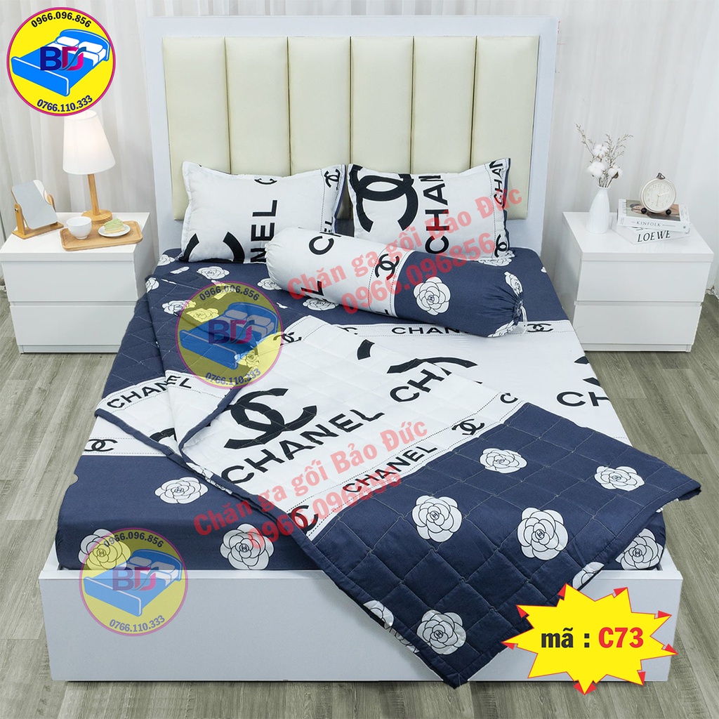 Ga trải giường chất cotton poly đầy đủ kích thước , mẫu mã đa dạng
