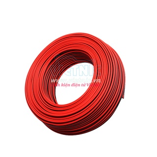 Dây điện đôi đỏ đen 2p 22awg 2x0,17 combo 10m