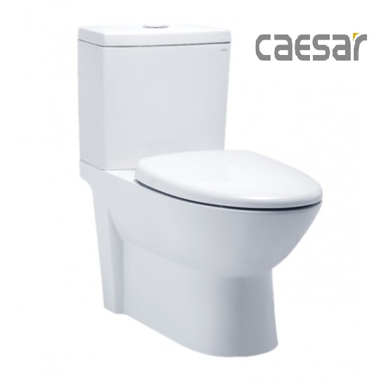Bồn Cầu CAESAR CD1340 Thùng T1140 Nắp Êm