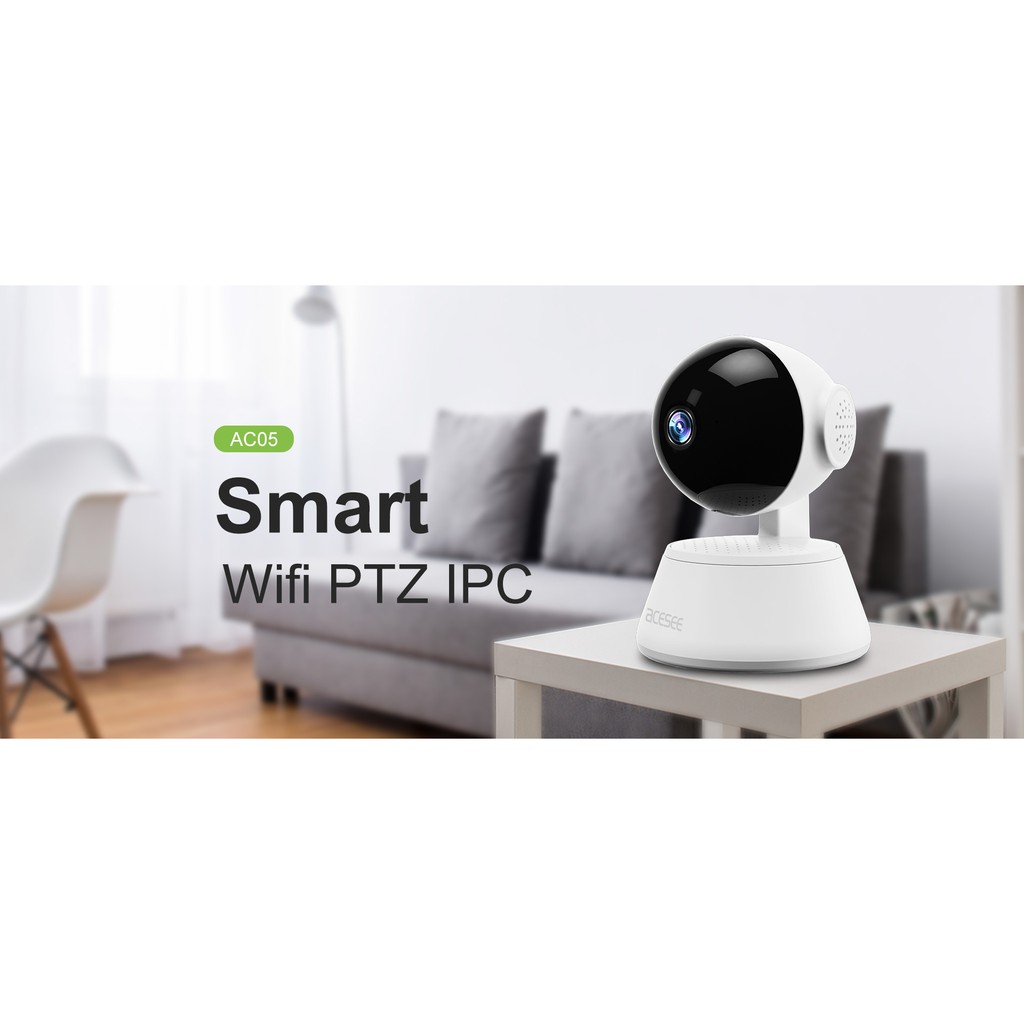 Camera WIfi Acesee AC05 trong nhà , đàm thoại 2 chiều góc nhìn cực rộng full HD