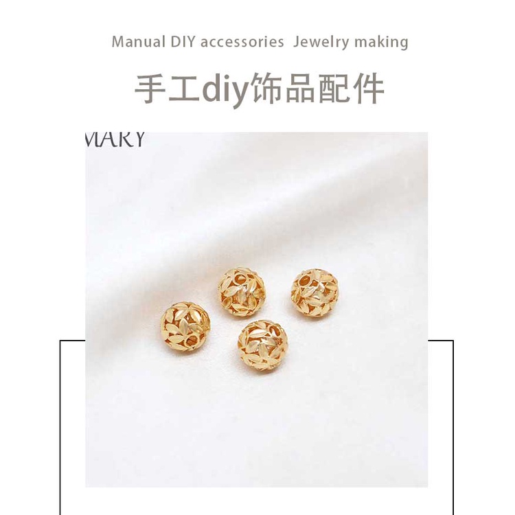 Hạt Ngọc Trai Hình Lá Tre 18K Dùng Làm Trang Sức diy