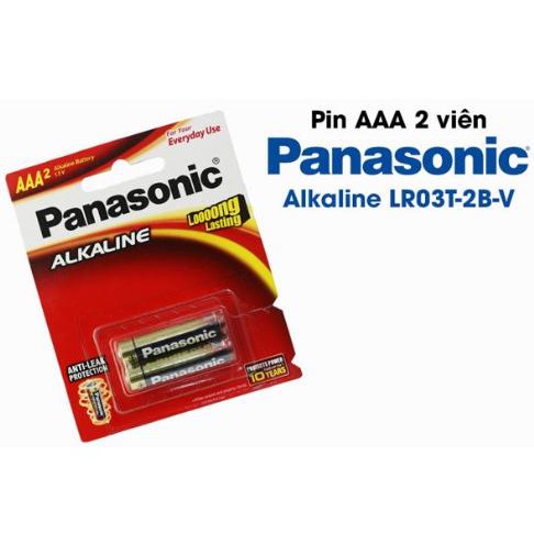 Pin Panasonic Alkaline AAA (LR03T/2B)