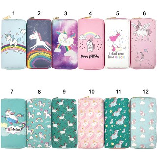 BST bóp ví dài cầm tay họa tiết hoạt hình kì lân Unicorn cầu vồng cute dễ thương cho nữ - Link 23 - Banana Store