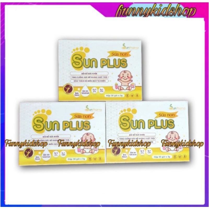 Liệu trình 3 hộp  Sữa Non Sunplus, Giúp Bé Ngủ Ngon, Tăng Đề Kháng, Giảm Ốm Vặt, Phát Triển Chiều Cao và Trí Não