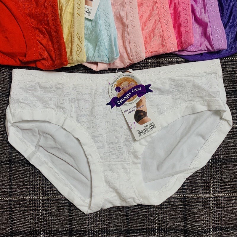 Combo 05 quần lót, quần chíp Nữ cotton lưng cạp vừa hoa chạm mềm mịn co dãn 4 chiều mặc siêu êm.