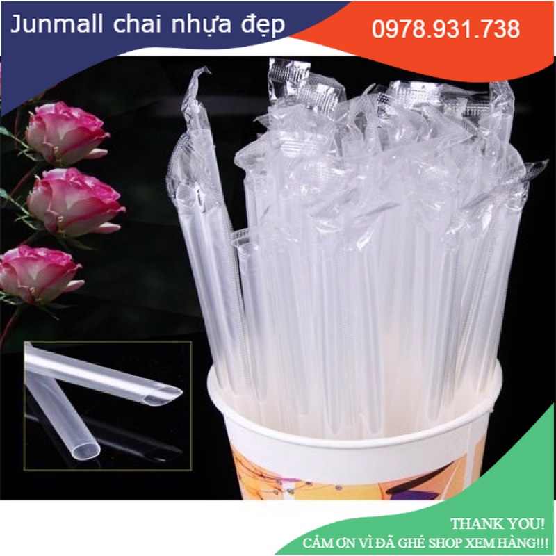 10 ống hút trân châu có bọc an toàn vệ sinh