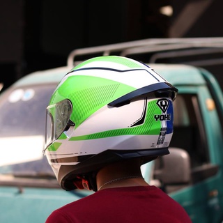 Nón Bảo Hiểm Fullface Yohe 967 (2 kính/đuôi gió)