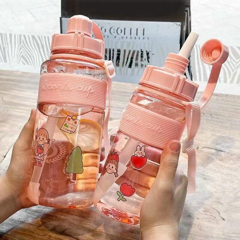 BÌNH NƯỚC SPORT CUP 1 LÍT - 1.5 LÍT CÓ VÒI VÀ DÂY ĐEO TIỆN LỢI