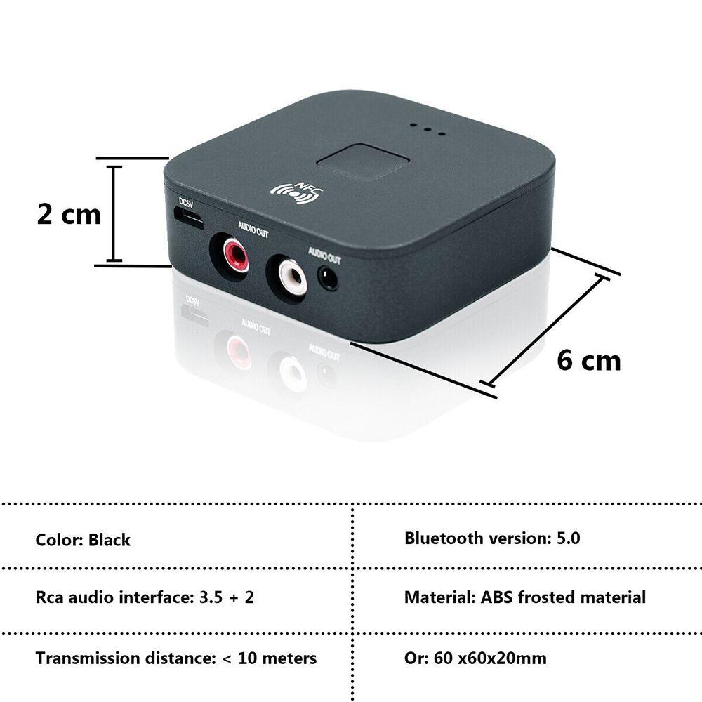 Thiết Bị Cảm Ứng Âm Thanh Không Dây Bluetooth 5.0 2 RCA NFC Cho TV Xe Hơi