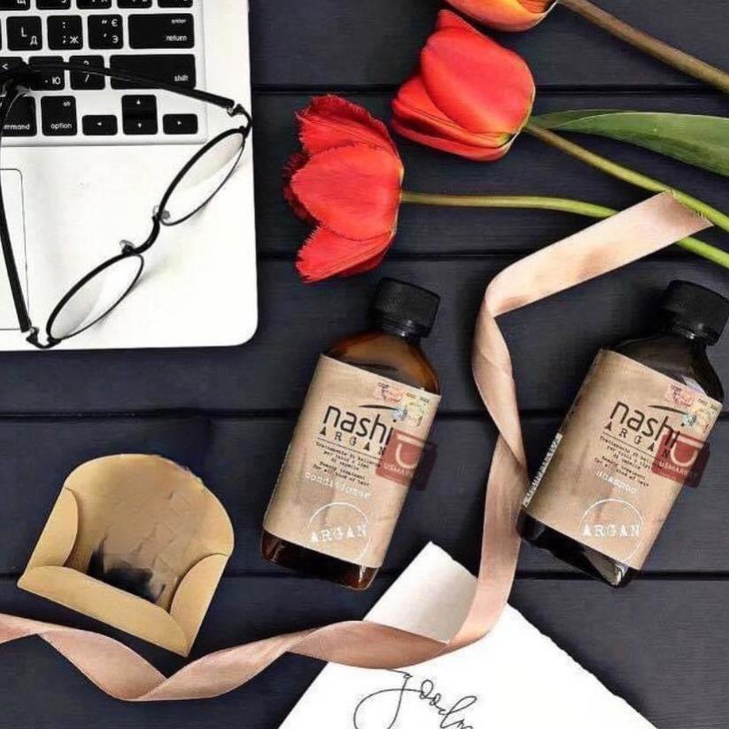Dầu gội xả chống rụng và kích thích mọc tóc Nashi Argan Energizing Hairloss Capixyl 200mlx2