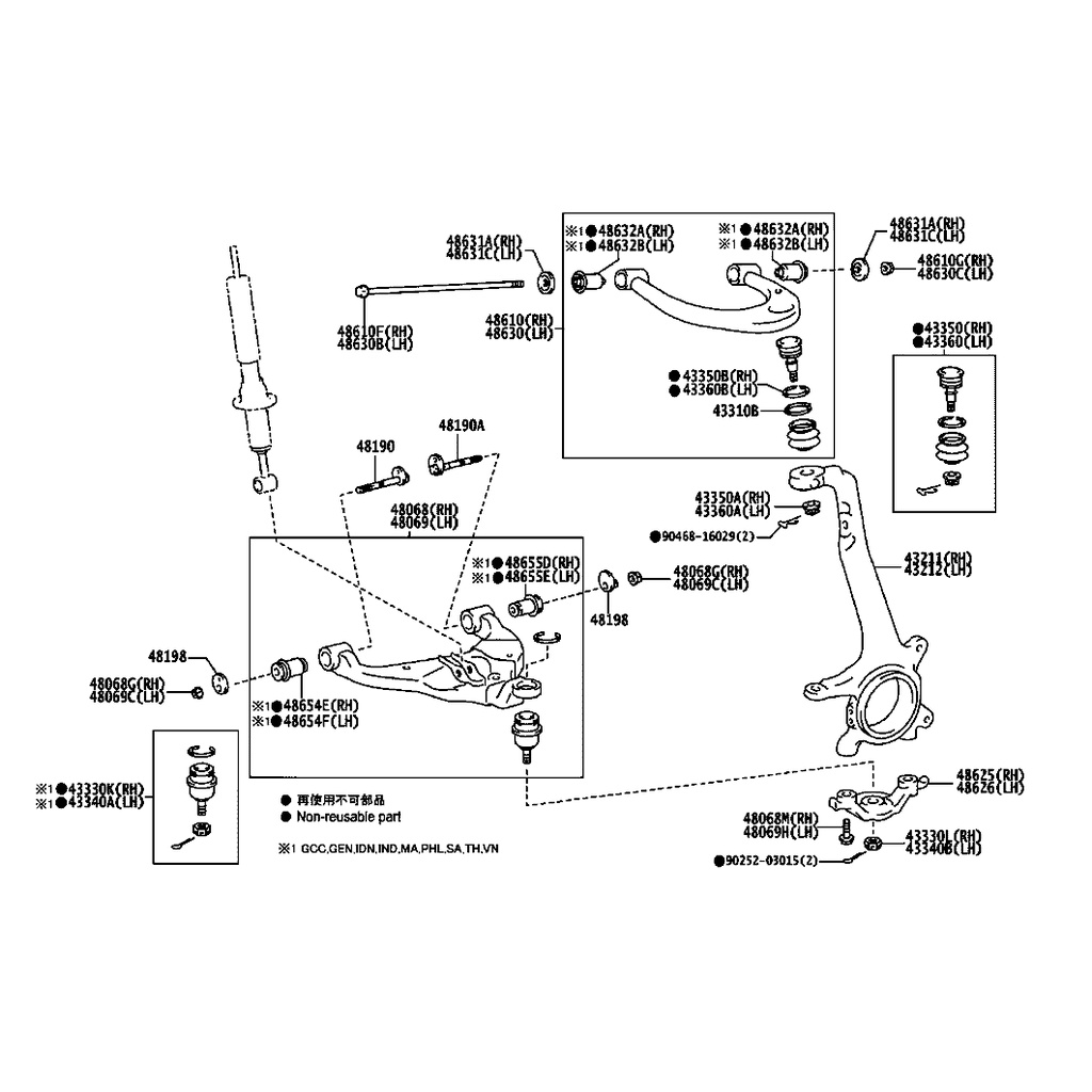 Rotuyn đứng Toyota innova,Rô tuyn đứng Toyota innova,Rotuyn trụ,Phụ tùng Toyota innova   -Hàng chính hãng CTR Hàn Quốc