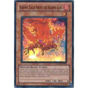 Thẻ bài Yugioh - TCG - Soaring Eagle Above the Searing Land / HA05-EN008'