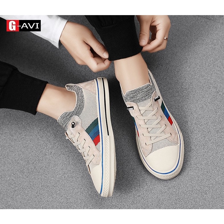 Giày nam sneaker thể thao, giày nam vải dệt phong cách cá tính, trẻ trung manh mẽ Avi J12, 0606