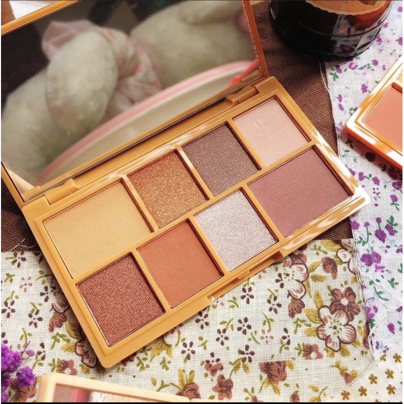 Bảng phấn mắt makeup revolution i heart revolution cookie dough eyeshadow palette tách set kèm gương