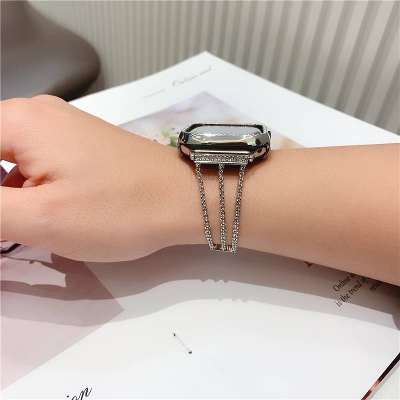 Dây Đeo Bằng Thép Không Gỉ Sang Trọng Cho Apple Iwatch 6 5 Se 4 3 2 1 Kích Thước 38mm 42mm 44mm 40mm