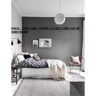 Cuộn 10m giấy dán tường có keo sẵn không thấm nước tông màu lạnh