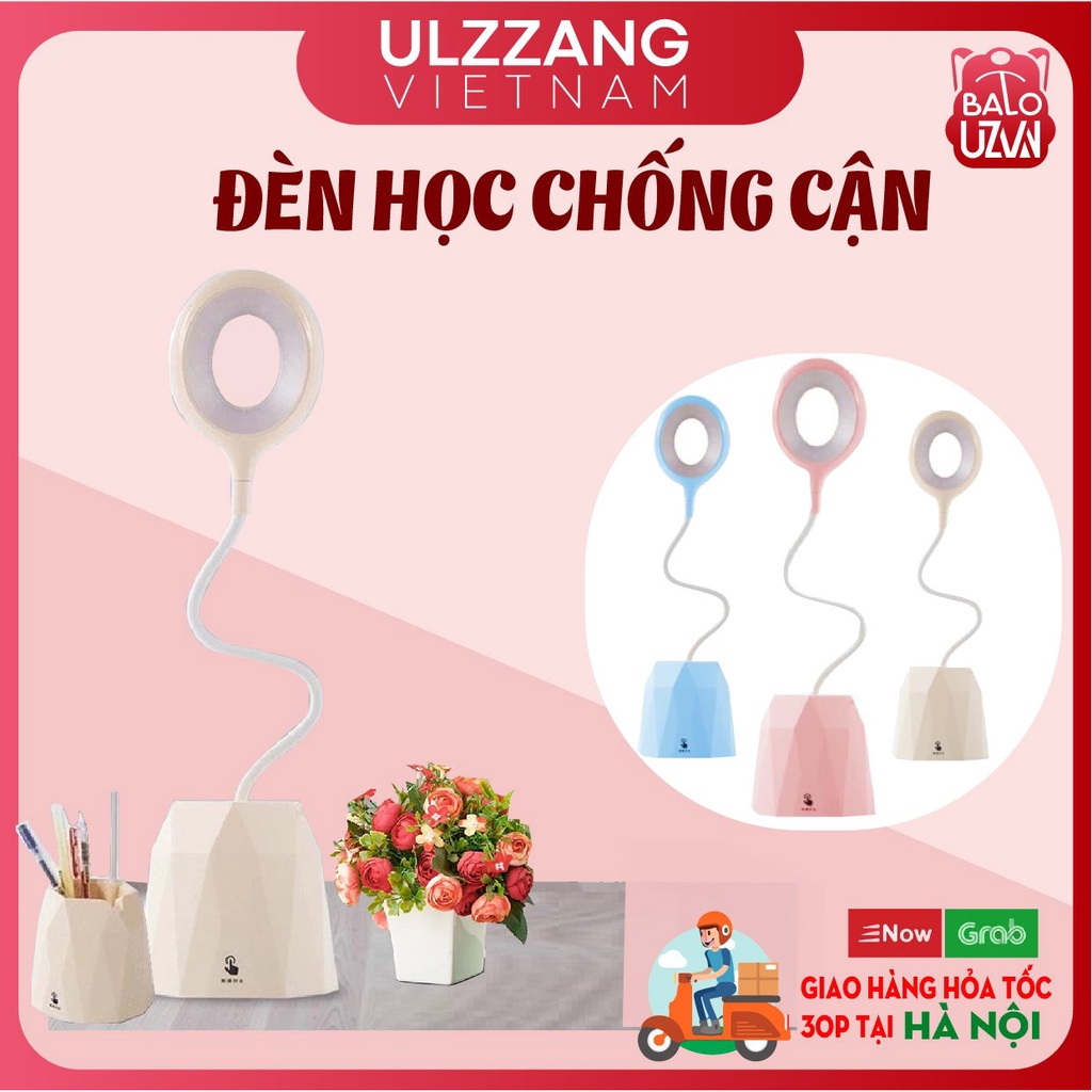 Đèn học để bàn chống cận tích điện , đèn mini cảm ứng đa năng cho bé 3 chế độ sáng.