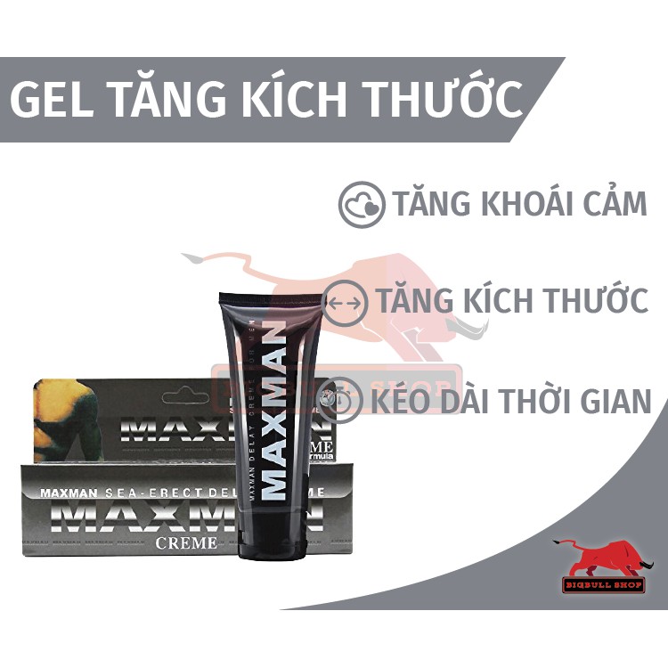 [Cam kết chất lượng] Gel Maxman tăng kích thước 50ml - Bigbull Shop