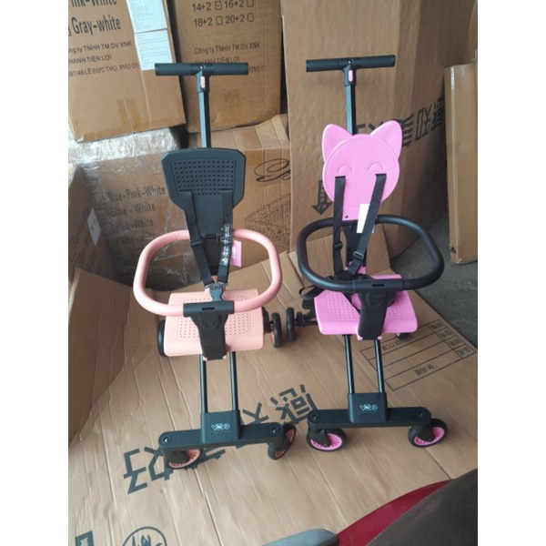 Xe Đẩy Đảo Chiều Gấp Gọn Vovo Playkids