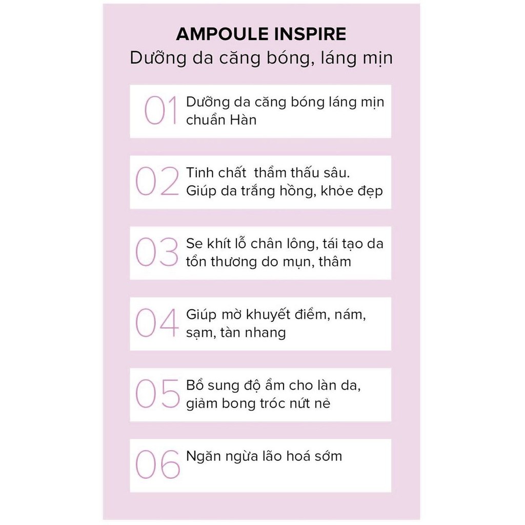 INSPIRE - Tinh chất trái cây dưỡng da căng bóng láng mịn, phục hồi hư tổn, trẻ hóa làn da (Khuyến mãi sốc Mua 1 được 3)