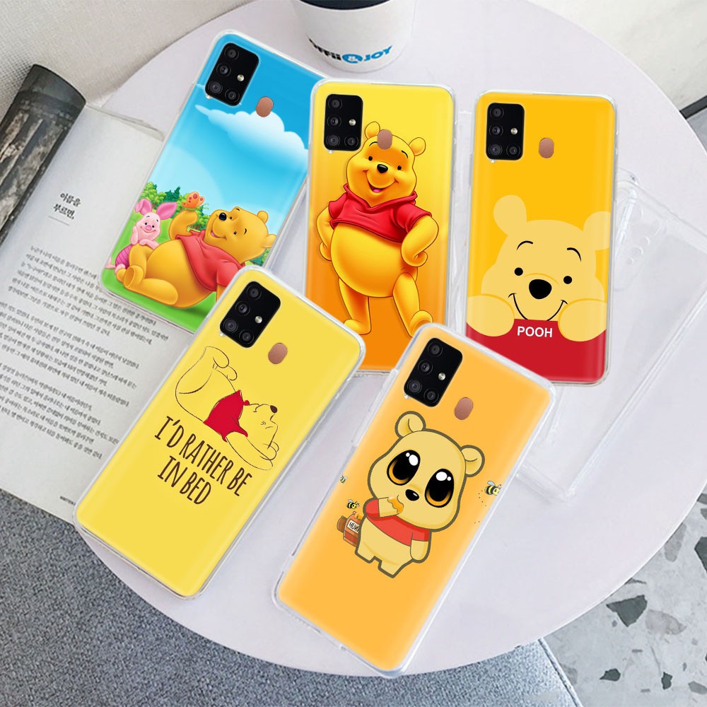 Ốp Điện Thoại Trong Suốt Hình Gấu Pooh Dễ Thương Cho iPhone XR 8 5S 5 7 6S 6 11 Pro Plus Max SE Tr38