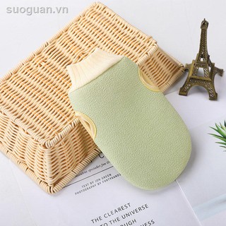 2-sided exfoliating bath gloves for adults