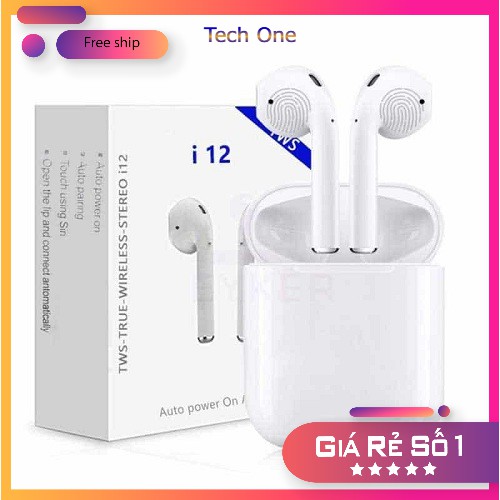 Tai Nghe Bluetooth Inpods i12 - Tai Nghe Không Dây i12 TWS Dùng Cho IOS Android Phiên Bản Mới Nhất 2021