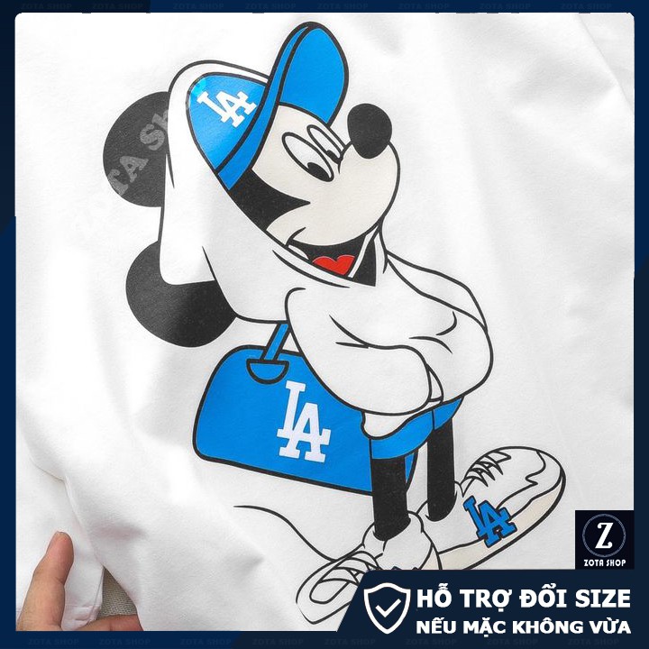 Áo phông nam❤️ Freeship 50K❤️ Vải thun lạnh in LA - Micky 2 mặt GZ01