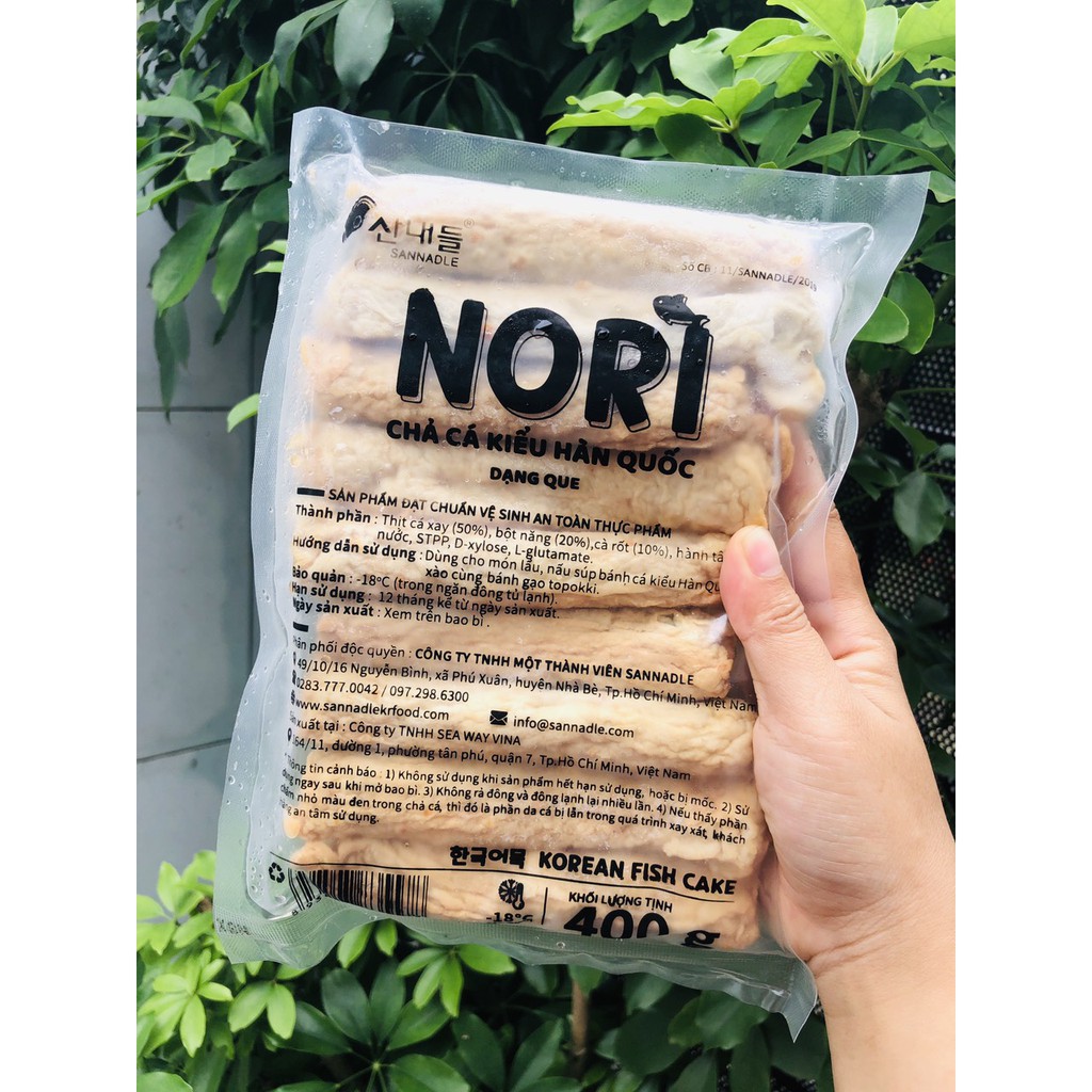 Chả cá que Hàn Quốc NORI gói 400g