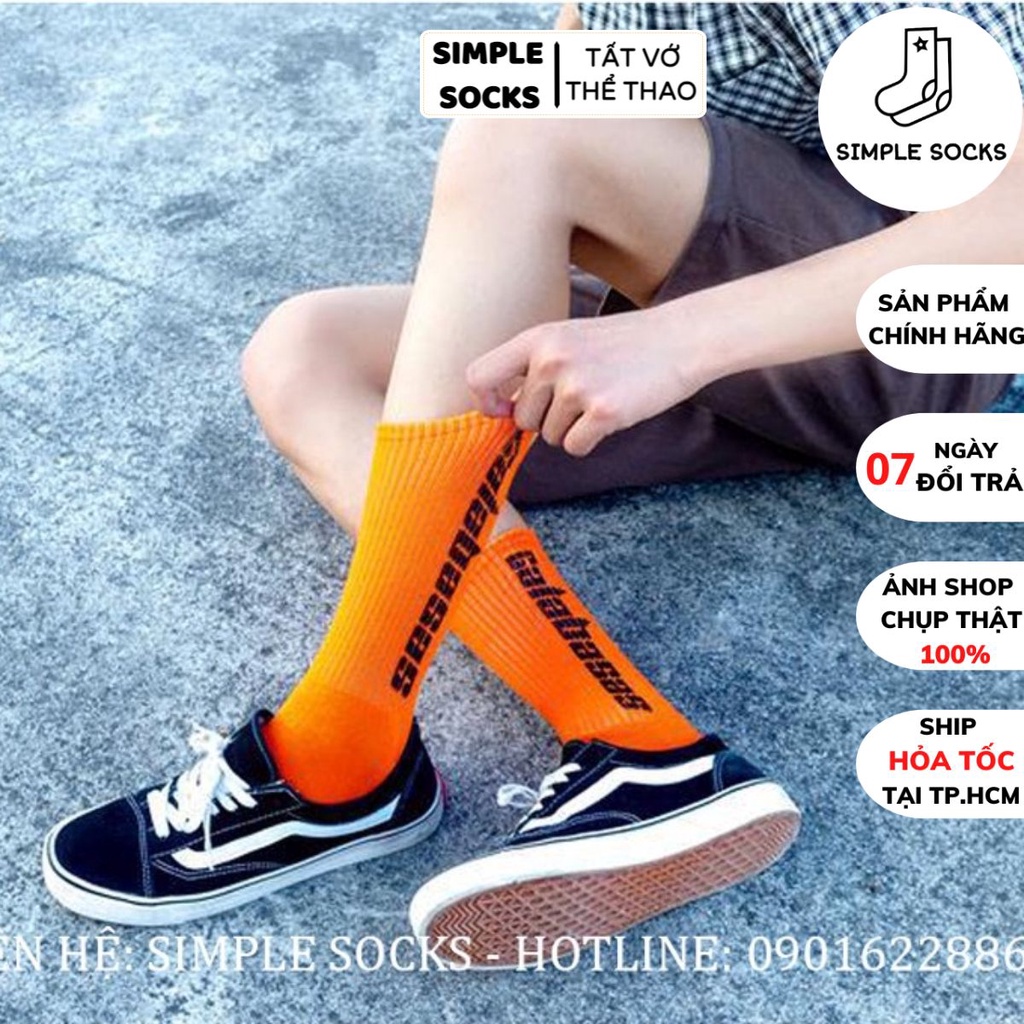 Tất Cổ Cao Galabasas💖FREESHIP💖Vớ Nam Nữ Unisex Phong Cách Châu Âu - Cotton Dày Dặn Mang Giày Sneaker Thể Thao