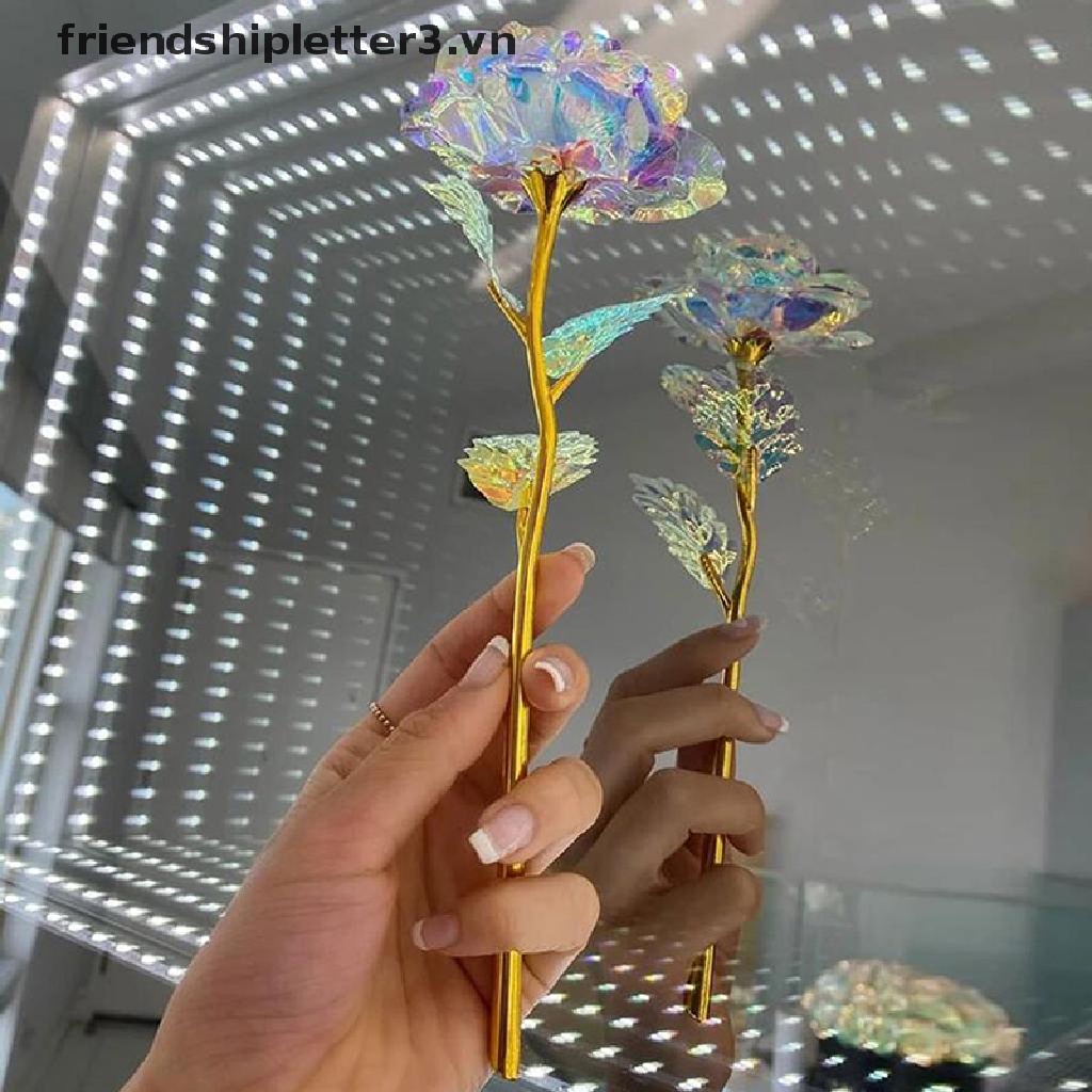 Bông Hoa Hồng Xi Mạ Vàng 24k