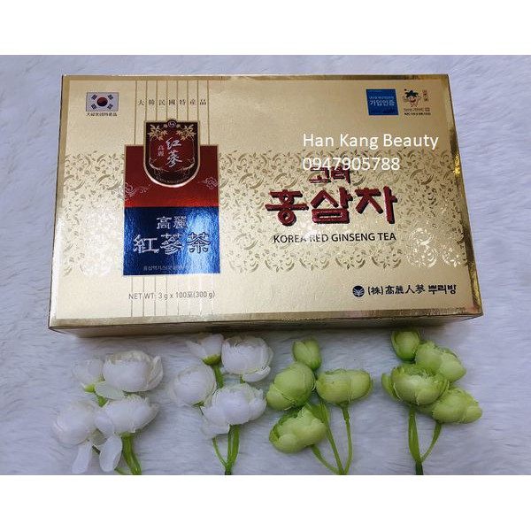 Trà hsâm Hàn Quốc Korean Red Ginseng Tea 100 gói