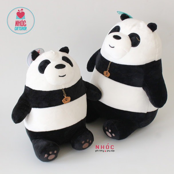 Thú bông gấu We Bare Bears lông mịn - NHÓC (3 màu 75cm)