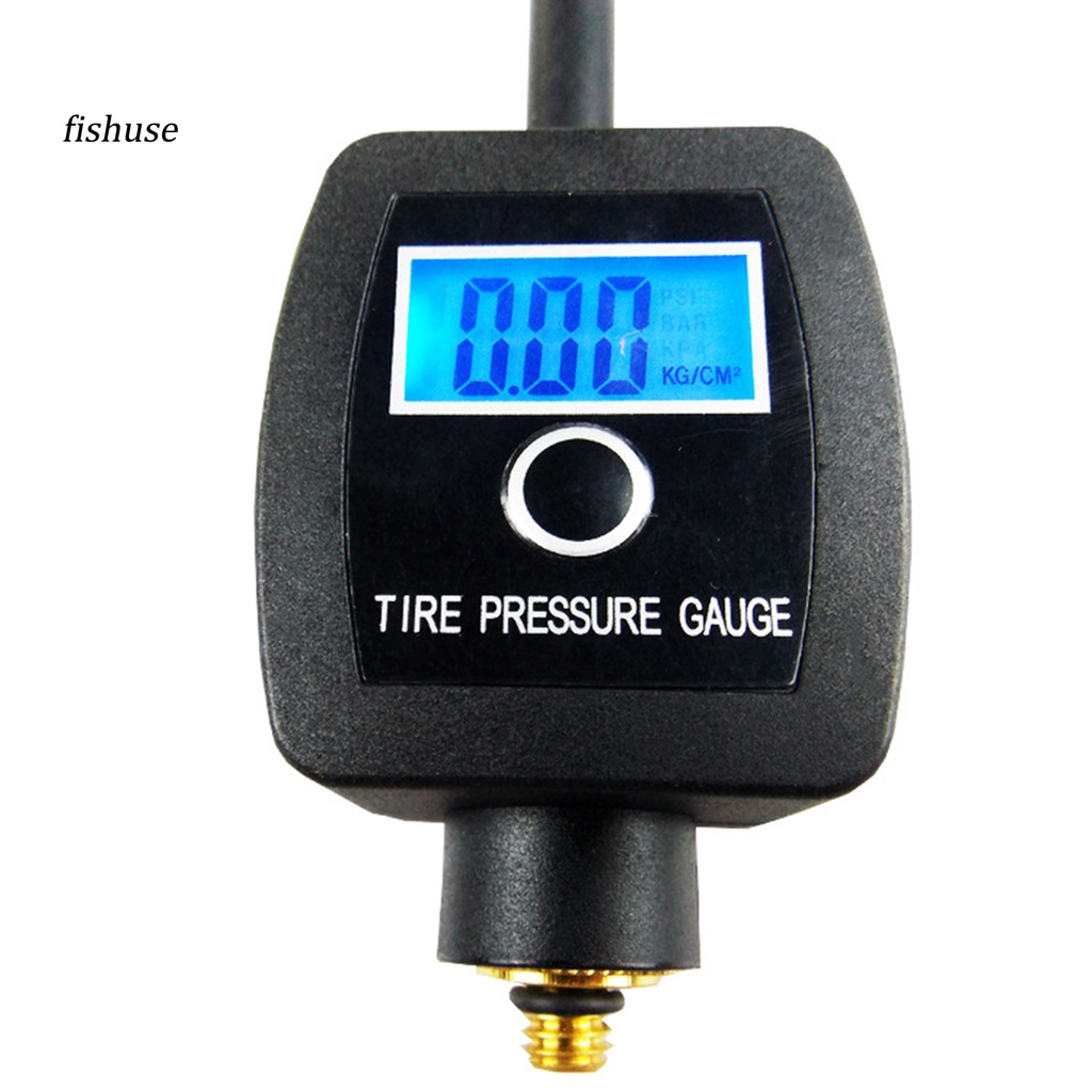 Đồng Hồ Đo Áp Suất Lốp Xe Đạp Có Màn Hình Lcd Kỹ Thuật Số