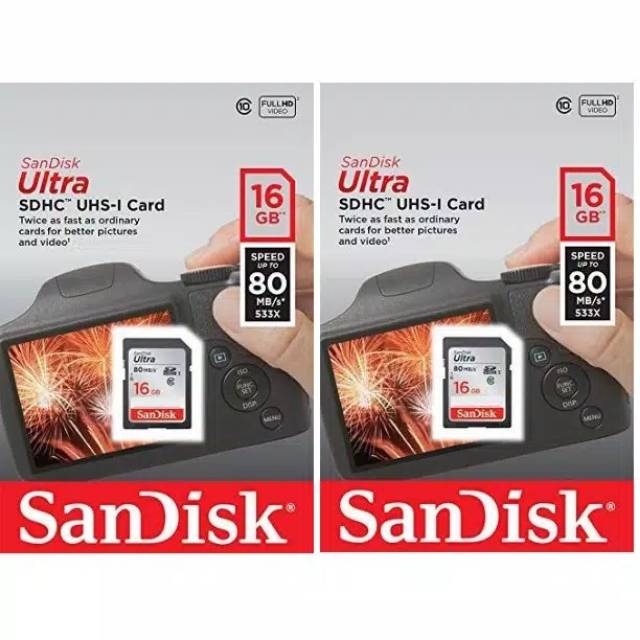 Thẻ Nhớ Hiệu Sandisk Sd Sdhc 16gb
