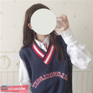 Áo Len Gile BELONGCLOSET Hàn Quốc - Áo len 3 lỗ, Áo Ulzzang