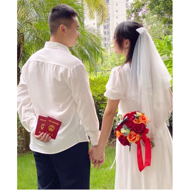 Lúp Cô Dâu Tiệm Thêu Việt Voan Lưới Đội Đầu Phong Cách Ảnh Cưới